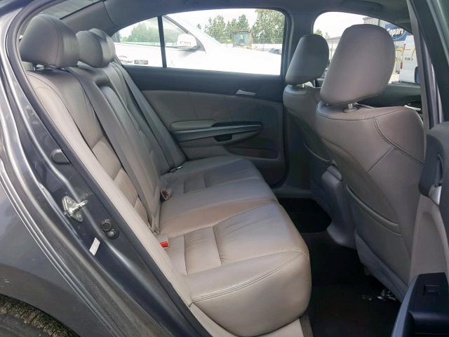 1HGCP36858A012658 - 2008 HONDA ACCORD EXL GRAY photo 6