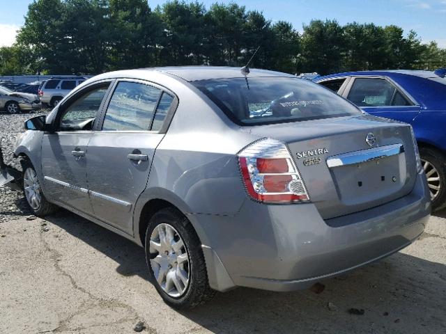 3N1AB6APXAL655951 - 2010 NISSAN SENTRA 2.0 GRAY photo 3