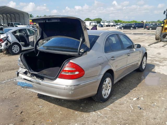 WDBUF65J95A688679 - 2005 MERCEDES-BENZ E 320 TAN photo 4