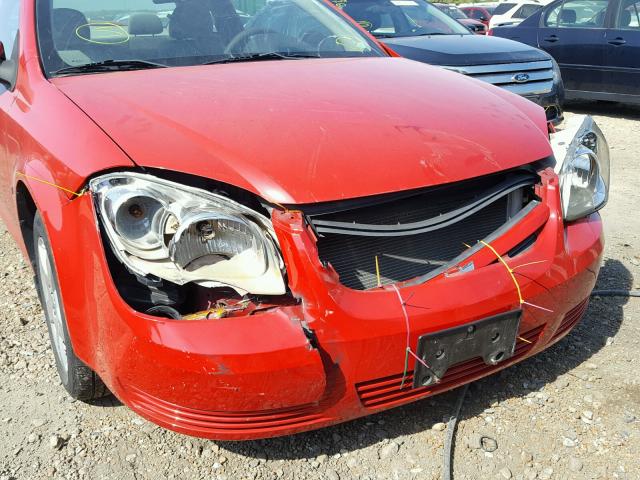 1G1AL18F487244613 - 2008 CHEVROLET COBALT LT RED photo 9