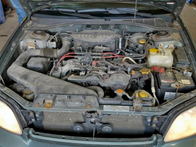 4S3BH635XY7304726 - 2000 SUBARU LEGACY L GREEN photo 7