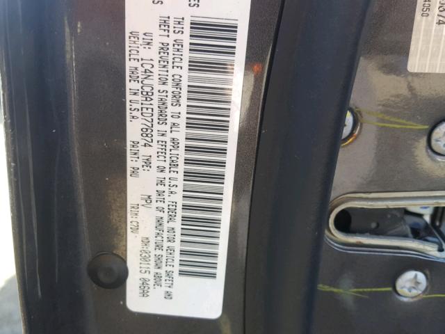 1C4NJCBA1ED776874 - 2014 JEEP COMPASS SP 灰色 照片 10