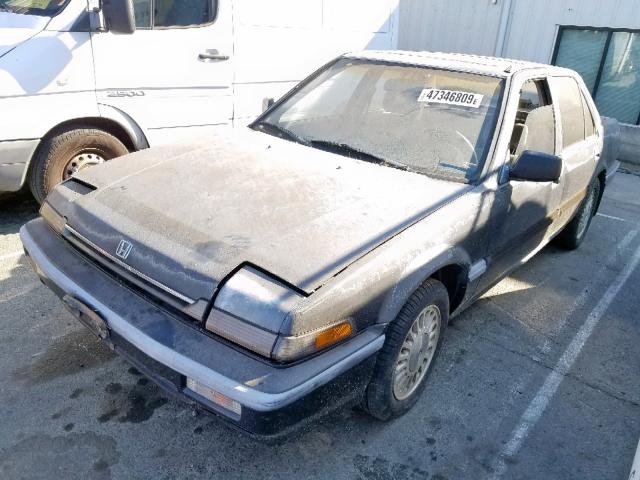 1HGCA5554KA052256 - 1989 HONDA ACCORD SEI BLACK photo 2