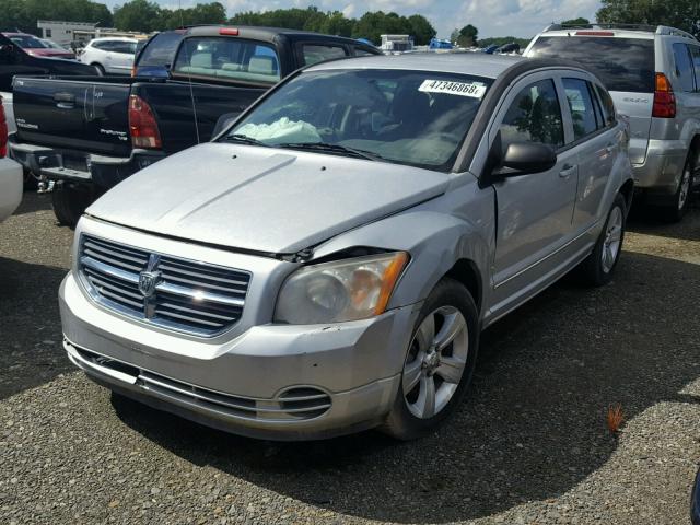 1B3CB4HA9AD552278 - 2010 DODGE CALIBER SX SILVER photo 2