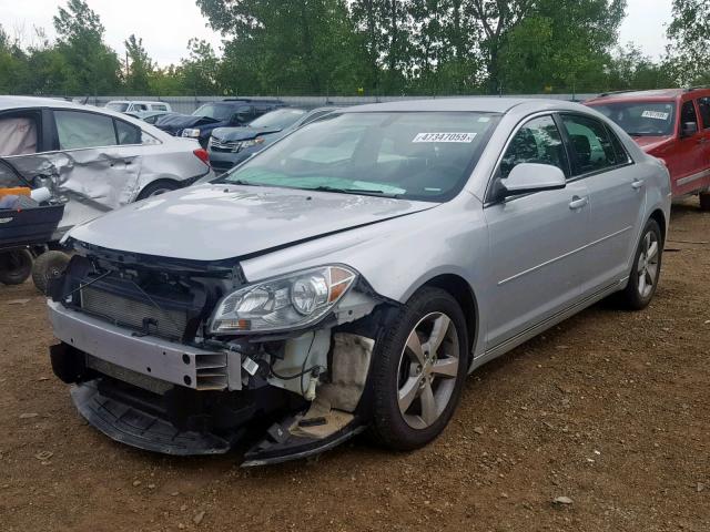 1G1ZC5E14BF280768 - 2011 CHEVROLET MALIBU 1LT SILVER photo 2