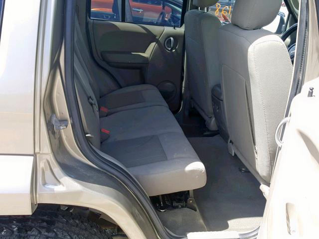 1J4GL58K06W197261 - 2006 JEEP LIBERTY LI TAN photo 6