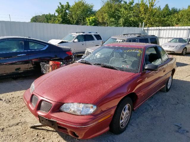 1G2NE12T6VC795375 - 1997 PONTIAC GRAND AM S BURGUNDY photo 2