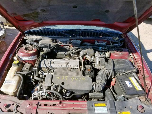 1G2NE12T6VC795375 - 1997 PONTIAC GRAND AM S BURGUNDY photo 7