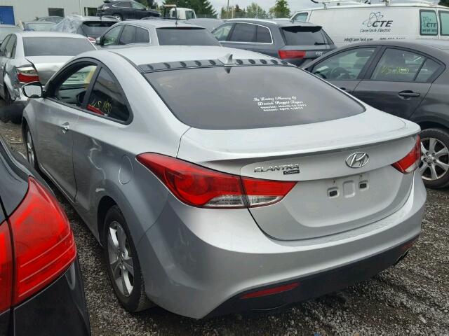 KMHDH6AE8DU021521 - 2013 HYUNDAI ELANTRA CO SILVER photo 3