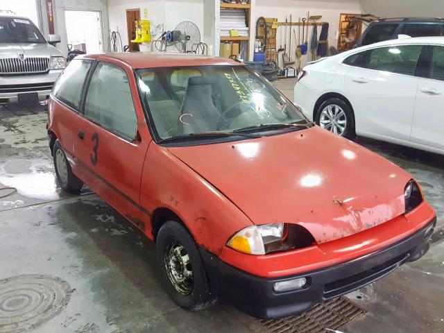 2C1MR2469P6762761 - 1993 GEO METRO RED photo 1