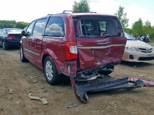 2C4RC1BG7FR553287 - 2015 CHRYSLER TOWN & COU BURGUNDY photo 3