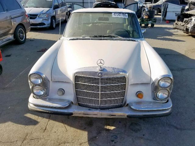 10801810014592 - 1969 MERCEDES-BENZ 280 SE WHITE photo 9