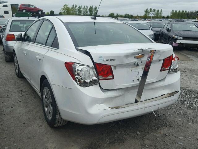 1G1PC5SH0C7163581 - 2012 CHEVROLET CRUZE LS WHITE photo 3