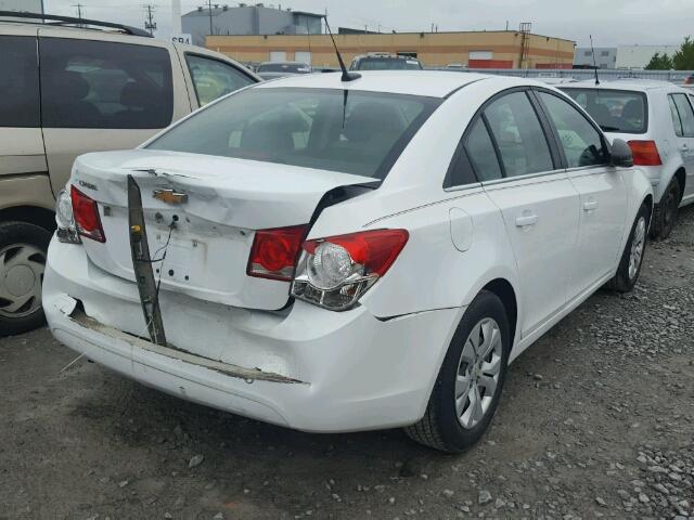 1G1PC5SH0C7163581 - 2012 CHEVROLET CRUZE LS WHITE photo 4