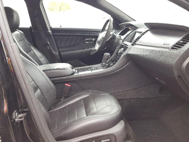 1FAHP2KT0DG153661 - 2013 FORD TAURUS SHO BLACK photo 5