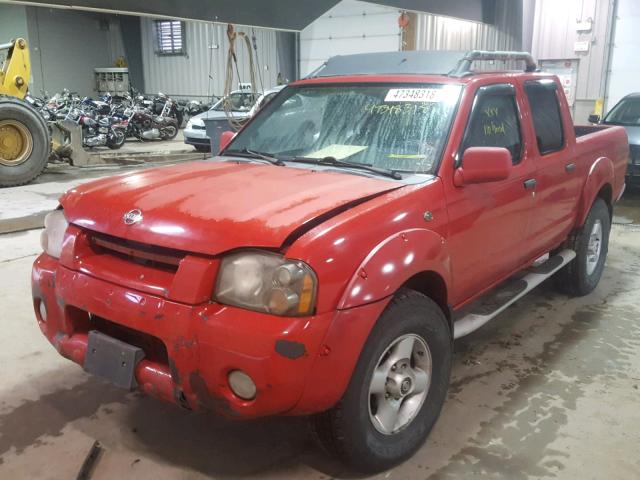 1N6ED27Y71C339000 - 2001 NISSAN FRONTIER C RED photo 2