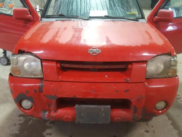 1N6ED27Y71C339000 - 2001 NISSAN FRONTIER C RED photo 7