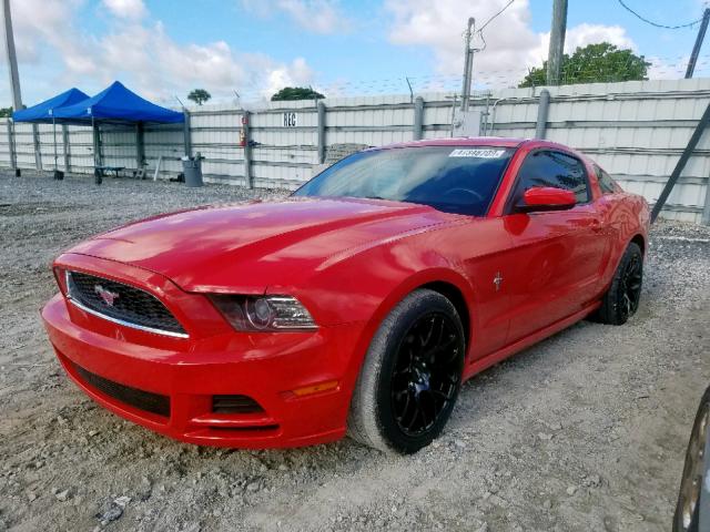 1ZVBP8AM2E5289412 - 2014 FORD MUSTANG RED photo 2