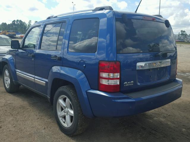 1J4PN5GK7AW109293 - 2010 JEEP LIBERTY LI BLUE photo 3