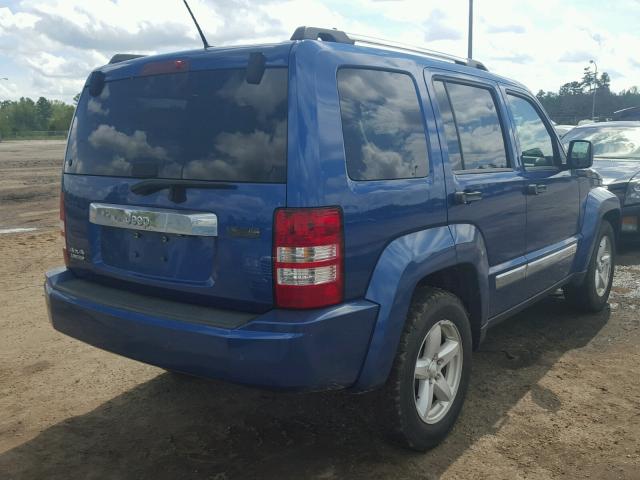 1J4PN5GK7AW109293 - 2010 JEEP LIBERTY LI BLUE photo 4