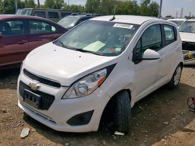 KL8CA6S95EC521660 - 2014 CHEVROLET SPARK LS WHITE photo 2