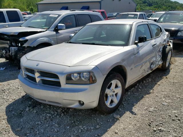 2B3CA3CV2AH107360 - 2010 DODGE CHARGER SX SILVER photo 2