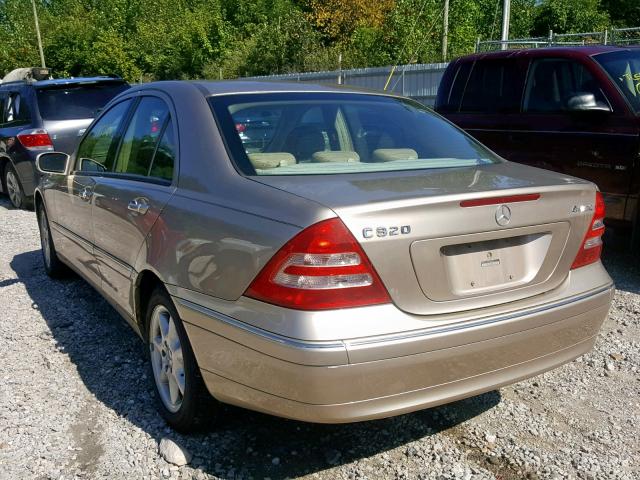 WDBRF84J23F356084 - 2003 MERCEDES-BENZ C 320 4MAT TAN photo 3