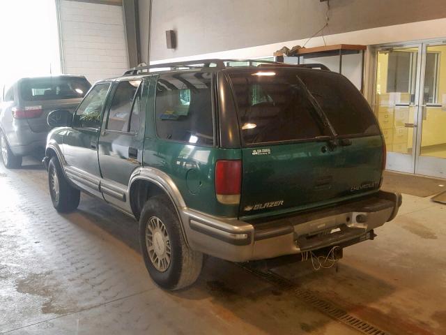 1GNDT13WXX2223327 - 1999 CHEVROLET BLAZER GREEN photo 3