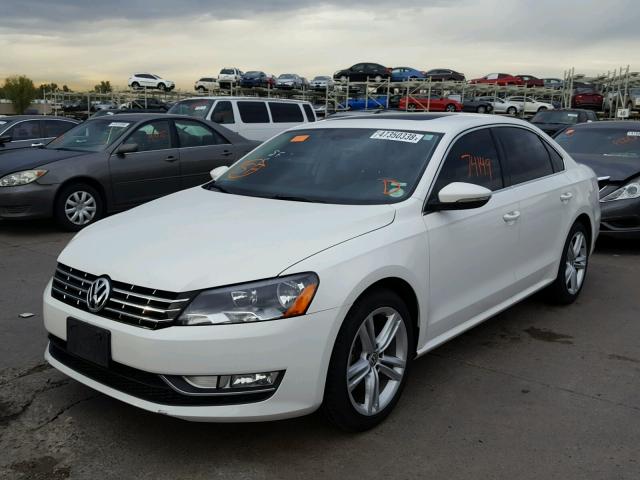 1VWBM7A30CC089907 - 2012 VOLKSWAGEN PASSAT SE WHITE photo 2