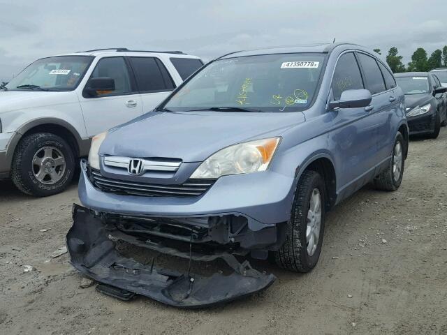 JHLRE38798C054292 - 2008 HONDA CR-V EXL BLUE photo 2