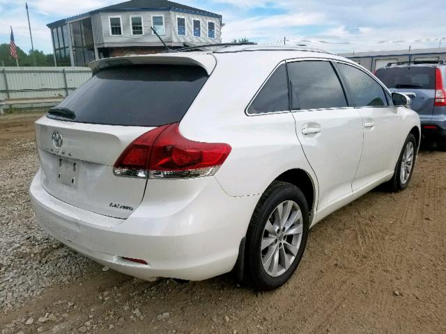 4T3BA3BB0FU068891 - 2015 TOYOTA VENZA LE WHITE photo 4