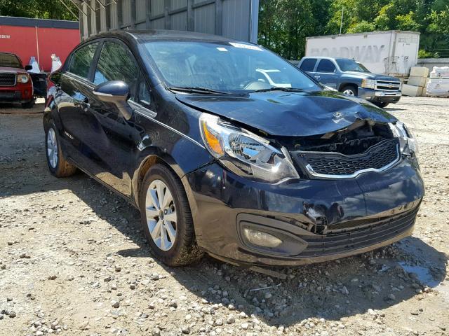 KNADN4A32C6045992 - 2012 KIA RIO EX BLACK photo 1