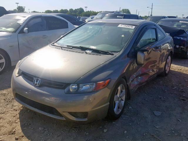 2HGFG12876H573773 - 2006 HONDA CIVIC EX GRAY photo 2