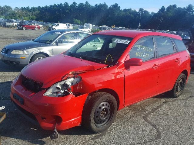 2T1KR32E17C673257 - 2007 TOYOTA COROLLA MA RED photo 2