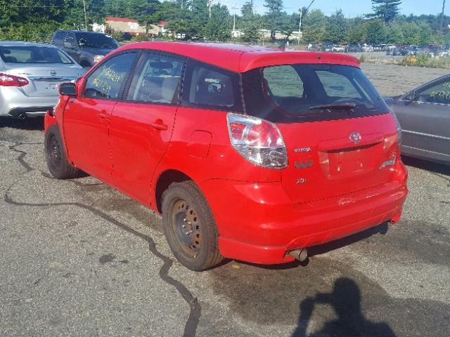 2T1KR32E17C673257 - 2007 TOYOTA COROLLA MA RED photo 3