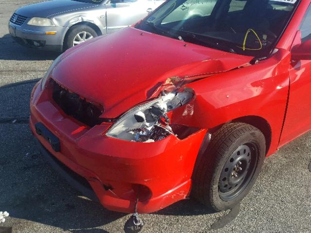 2T1KR32E17C673257 - 2007 TOYOTA COROLLA MA RED photo 9