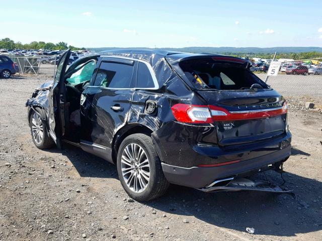 2LMTJ8LR1GBL29169 - 2016 LINCOLN MKX RESERV BLACK photo 3