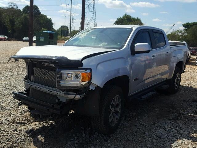 1GTG6CE34G1353783 - 2016 GMC CANYON SLE SILVER photo 2