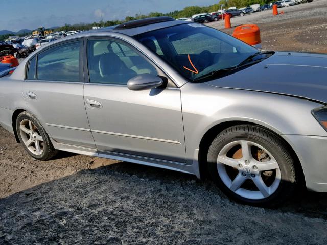 1N4BL11D25C371258 - 2005 NISSAN ALTIMA SE SILVER photo 9