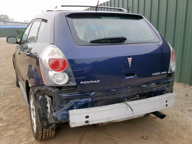 5Y2SM67069Z461878 - 2009 PONTIAC VIBE BLUE photo 9