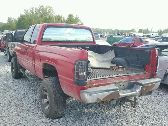 3B7KF23662M307692 - 2002 DODGE RAM 2500 RED photo 3