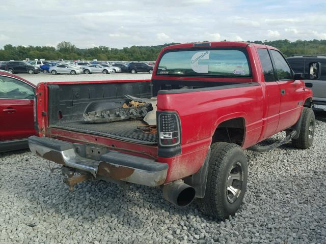 3B7KF23662M307692 - 2002 DODGE RAM 2500 RED photo 4