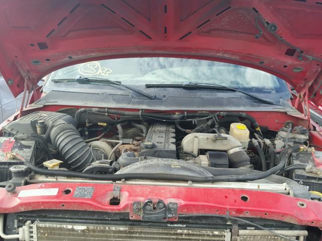 3B7KF23662M307692 - 2002 DODGE RAM 2500 RED photo 7