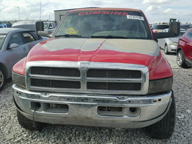 3B7KF23662M307692 - 2002 DODGE RAM 2500 RED photo 9