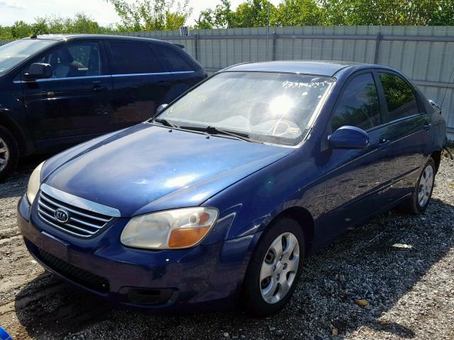 KNAFE122385543998 - 2008 KIA SPECTRA EX BLUE photo 2