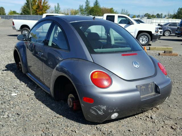 3VWCB21C02M451809 - 2002 VOLKSWAGEN NEW BEETLE GRAY photo 3