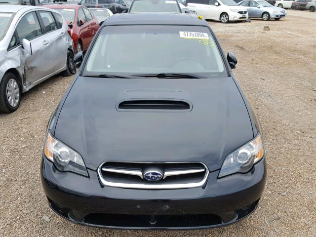 4S3BL676454217063 - 2005 SUBARU LEGACY GT BLACK photo 9