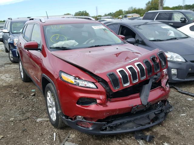 1C4PJLCB1FW656966 - 2015 JEEP CHEROKEE L MAROON photo 1