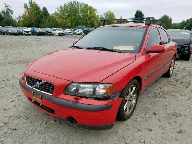 YV1RS61R312031874 - 2001 VOLVO S60 RED photo 2