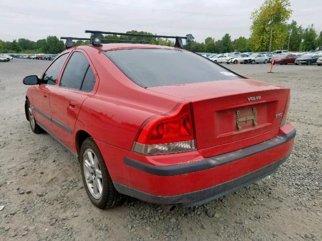 YV1RS61R312031874 - 2001 VOLVO S60 RED photo 3